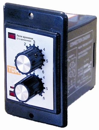 TDM ELECTRIC SQ1503-0017 Реле времени 2 выдержки цокольное в крышку щитка РВ52-2Т-6х6мин-5А-220В-8Ц/Щ TDM